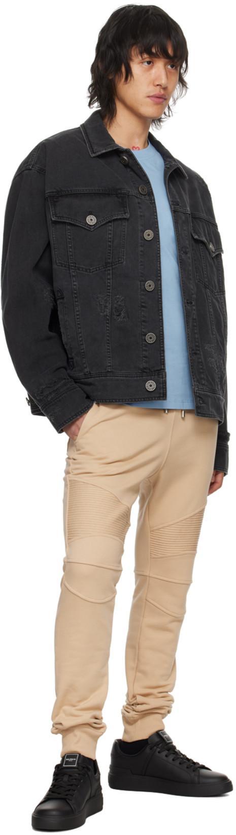 BALMAIN B Court Sneakers Flat Sole Round Toe In Multi