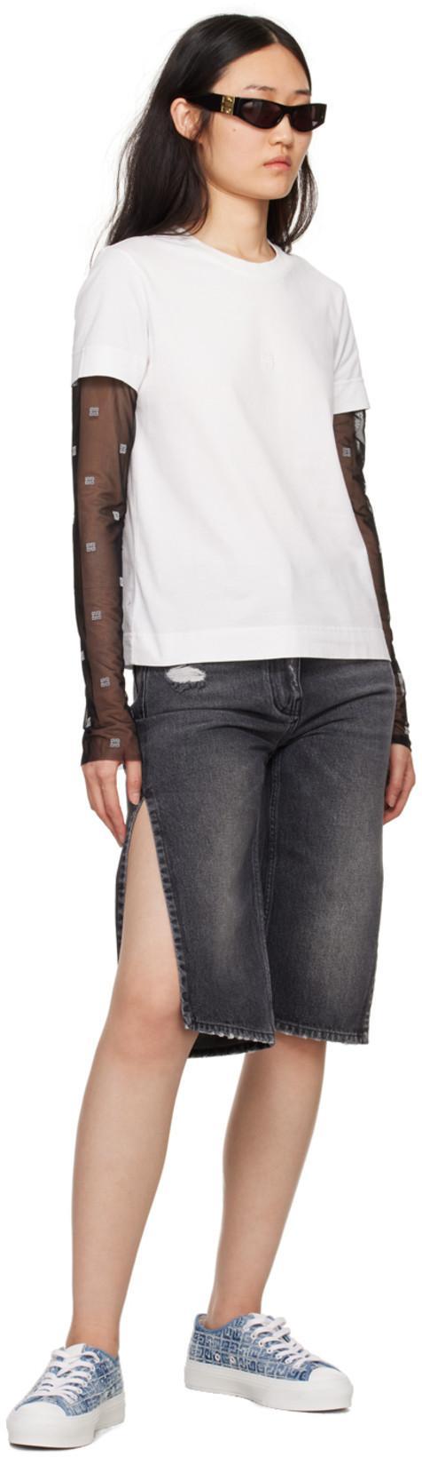 GIVENCHY Black 4g Sunglasses In Black/smoke