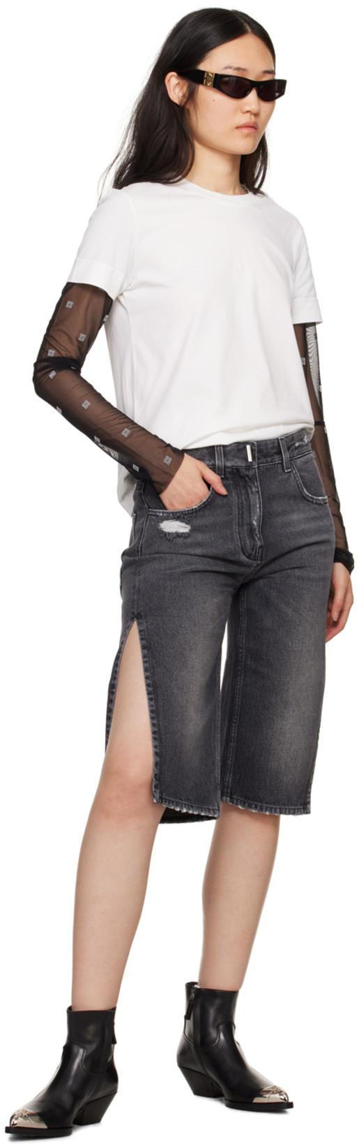 GIVENCHY Black 4g Sunglasses In Black/smoke