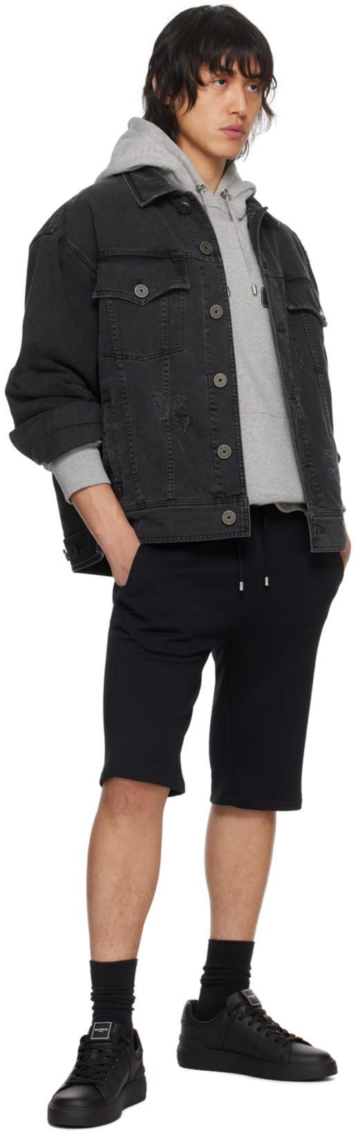 BALMAIN B Court Sneakers Flat Sole Round Toe In Multi