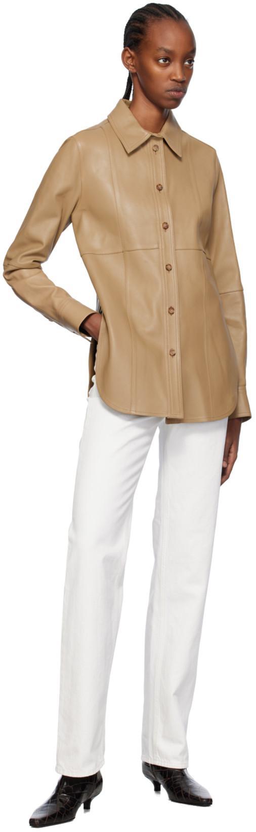 TOTÊME Crocodile-striped Boots In Dark_brown_034