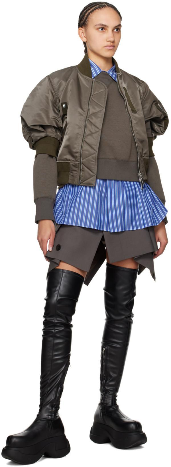 MARNI Black Chunky Stretch Boots In 00n99 Black