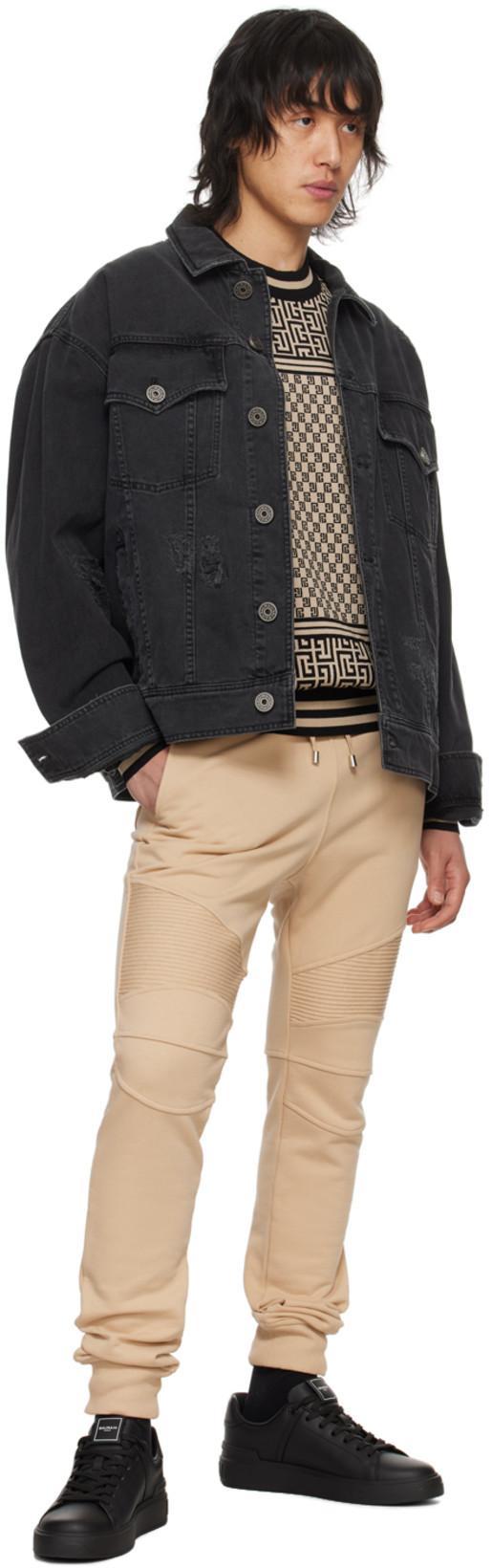 BALMAIN B Court Sneakers Flat Sole Round Toe In Multi