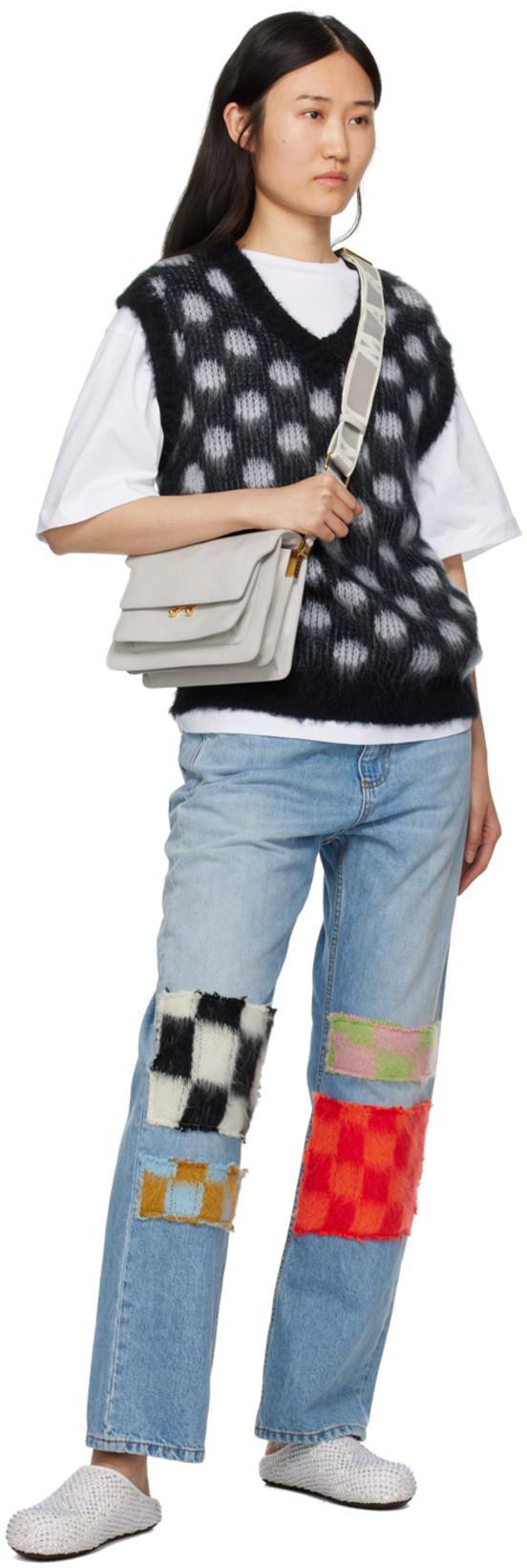 MARNI White Fussbett Sabot Slippers In Lily White