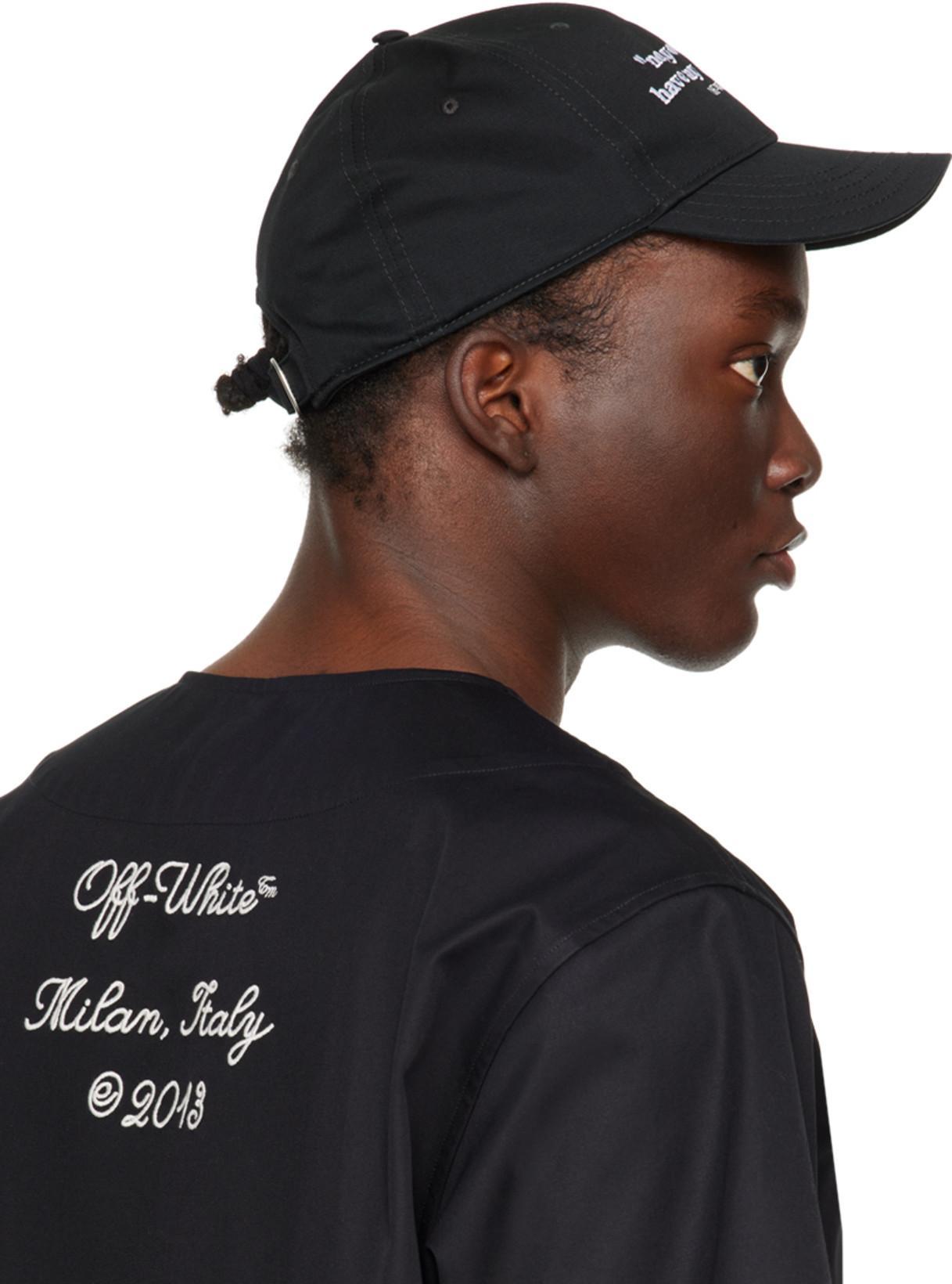 OFF-WHITE Out Of Office Black Low Top Sneakers With Arrow Patch In Leather Man In Multi