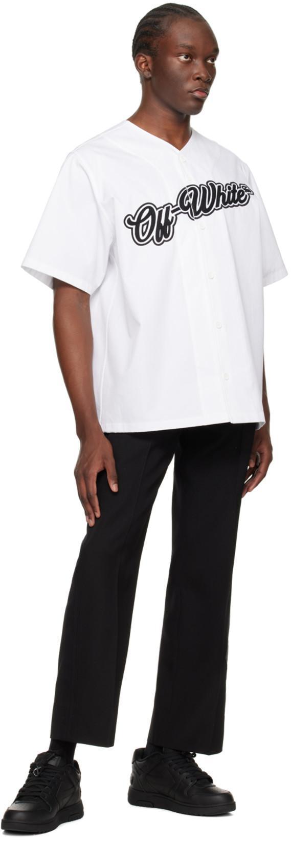 OFF-WHITE Out Of Office Black Low Top Sneakers With Arrow Patch In Leather Man In Multi