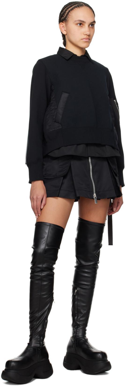 MARNI Black Chunky Stretch Boots In 00n99 Black