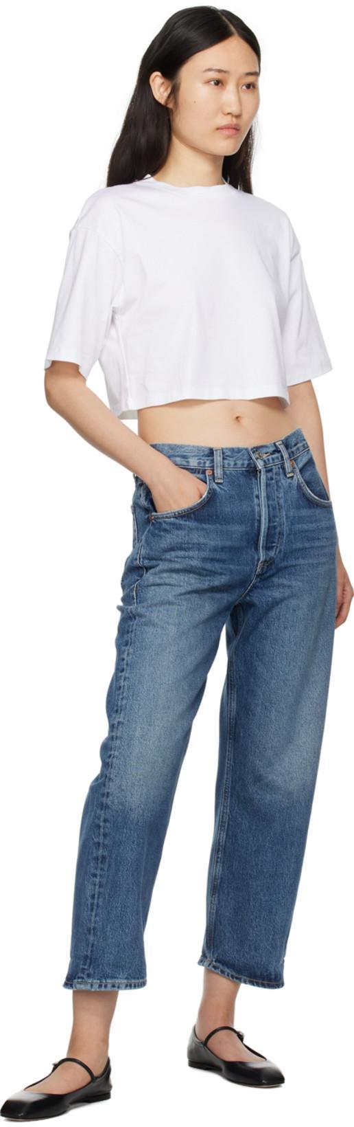 CITIZEN OF HUMANITY Delphina High Rise Straight Jean In Elsinore In Blue