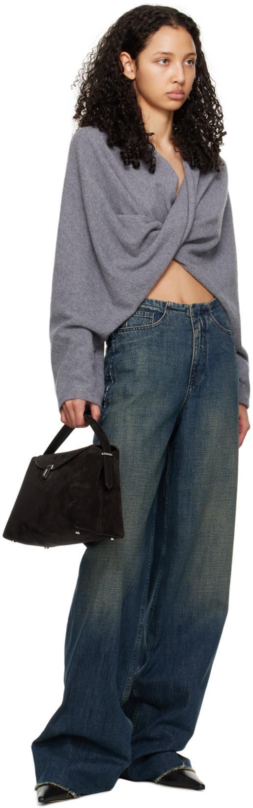 AEYDE Elina 55 Leather Ankle Boots In Black