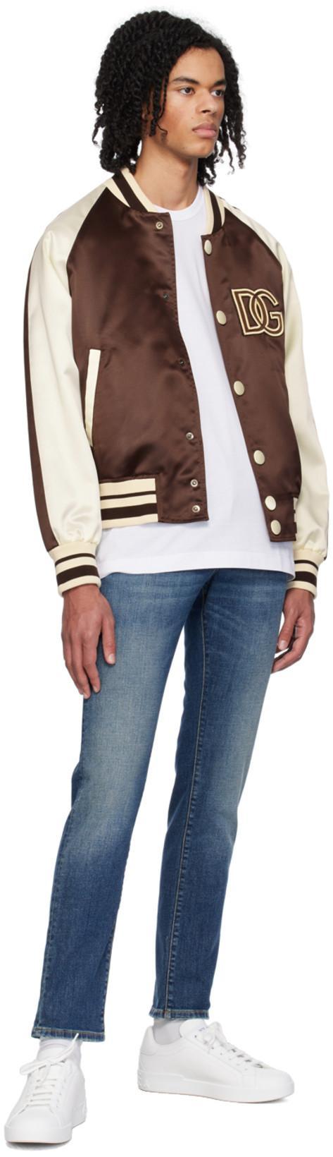 DOLCE & GABBANA Embroidered Cotton T-shirt In White