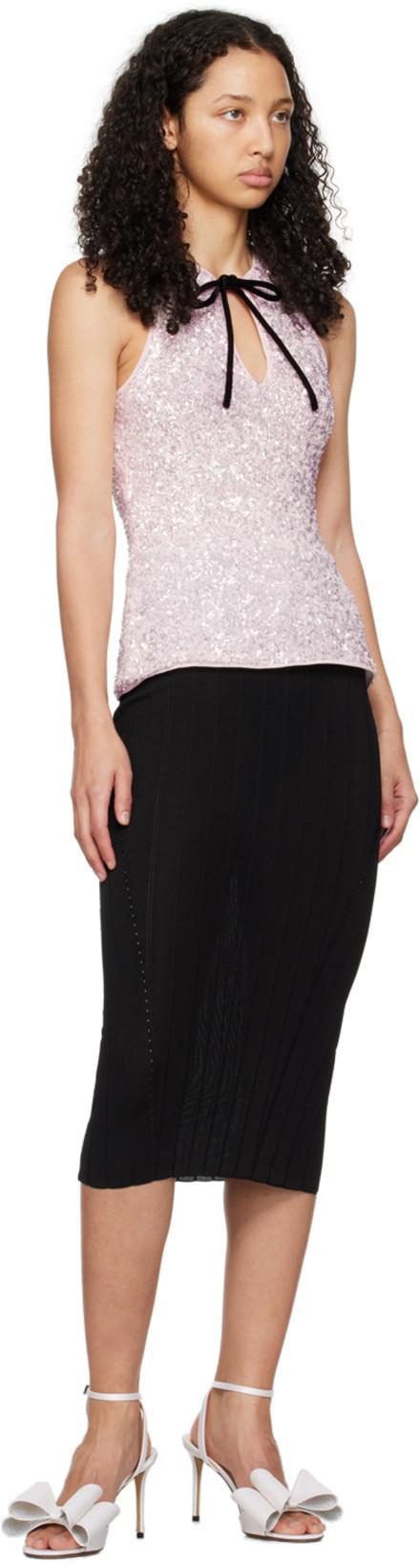 JACQUEMUS Women La Jupe Pralu Midi Skirt In Black