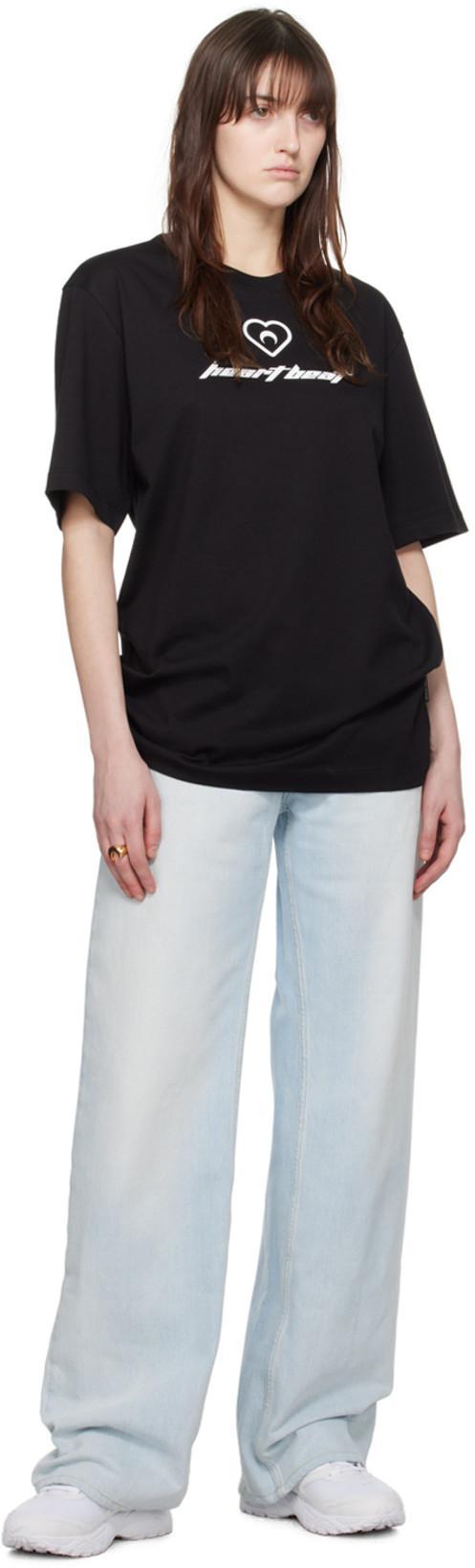 MAISON MARGIELA Cut-out Wide Leg Jeans In Blue