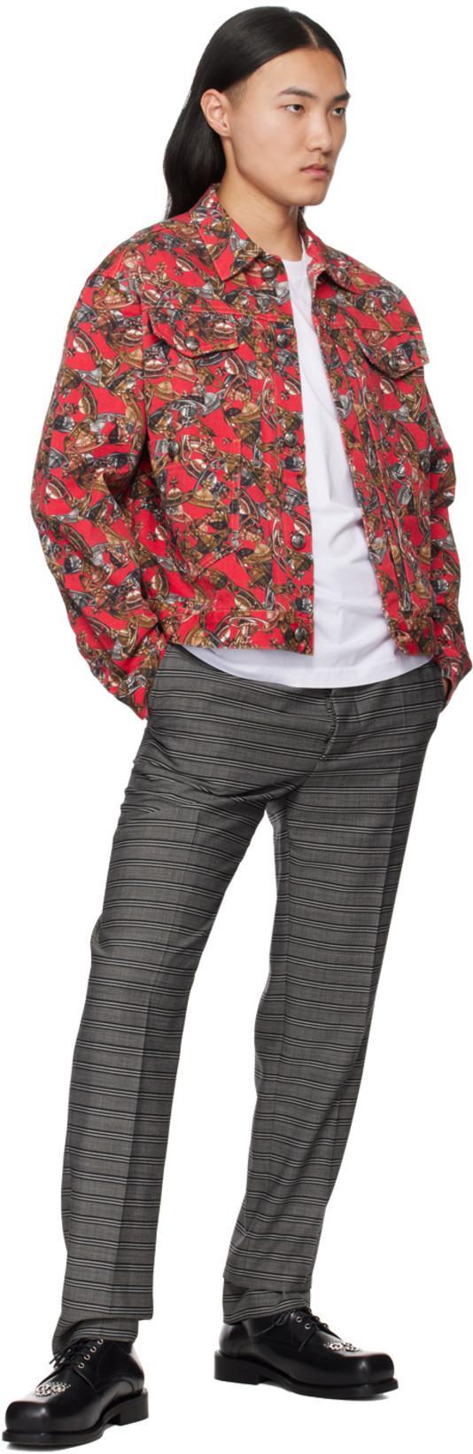 VIVIENNE WESTWOOD White Crewneck T-shirt With Multicolor Orb Embroidery In Cotton