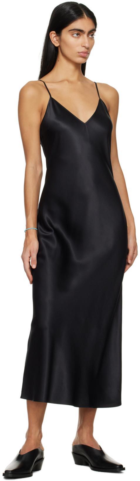 JOSEPH Clea Silk Strappy Midi Dress In Black
