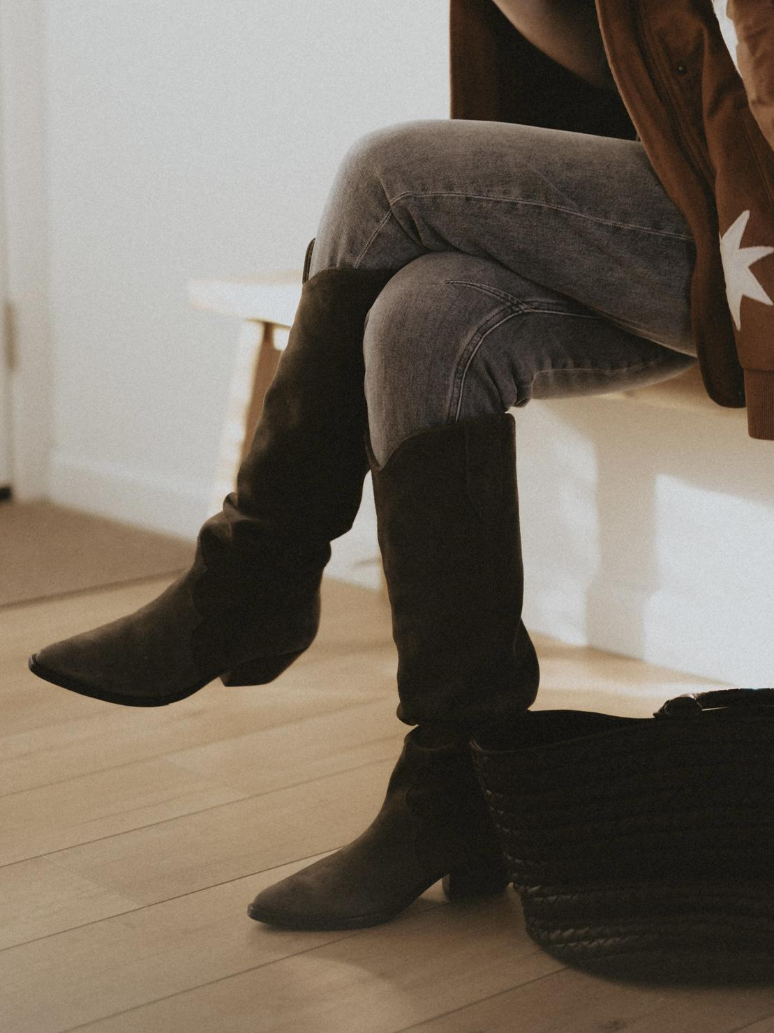 ISABEL MARANT Denvee Pointed-toe Knee-length Boots In Brown