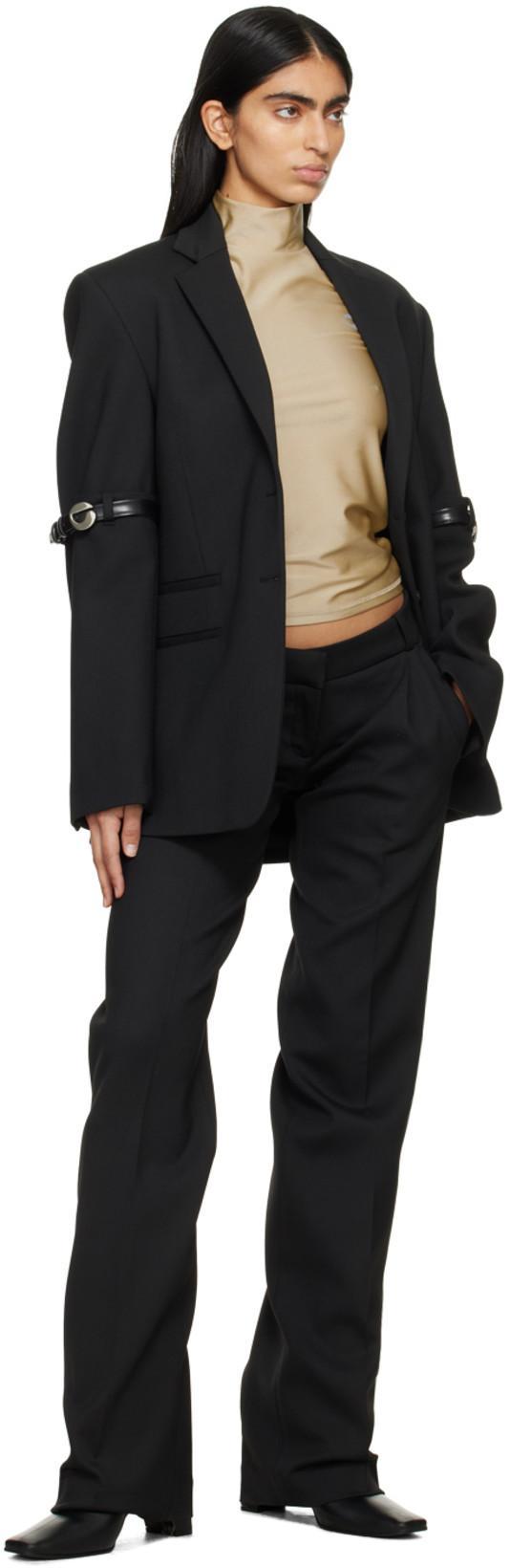 COPERNI Tailored High Rise Tech Pants In Blu