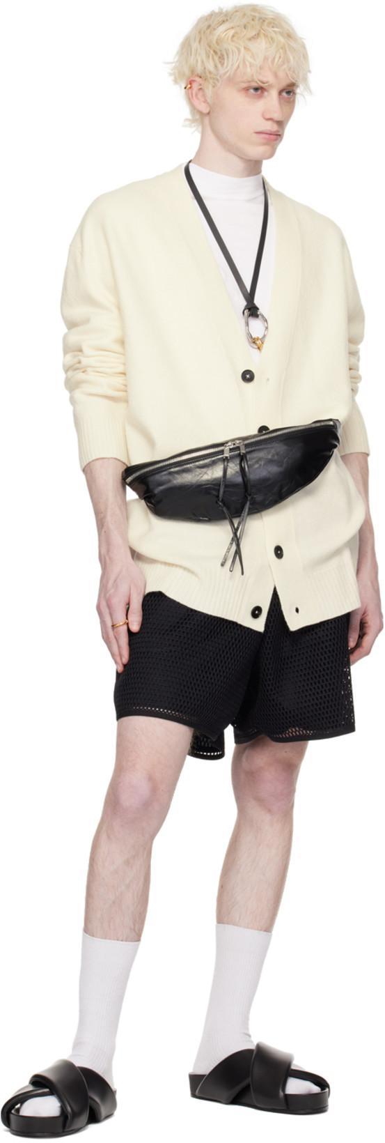 JIL SANDER Leather Belt Bag In Black