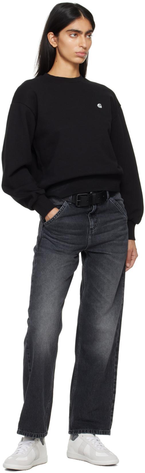 CARHARTT Casey Logo-embroidered Cotton Hoodie In Black