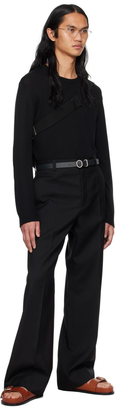 JIL SANDER Medium Lid Belt Bag In Black