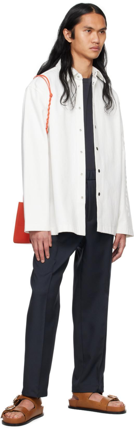 JIL SANDER Organic Cotton Denim Shirt In White
