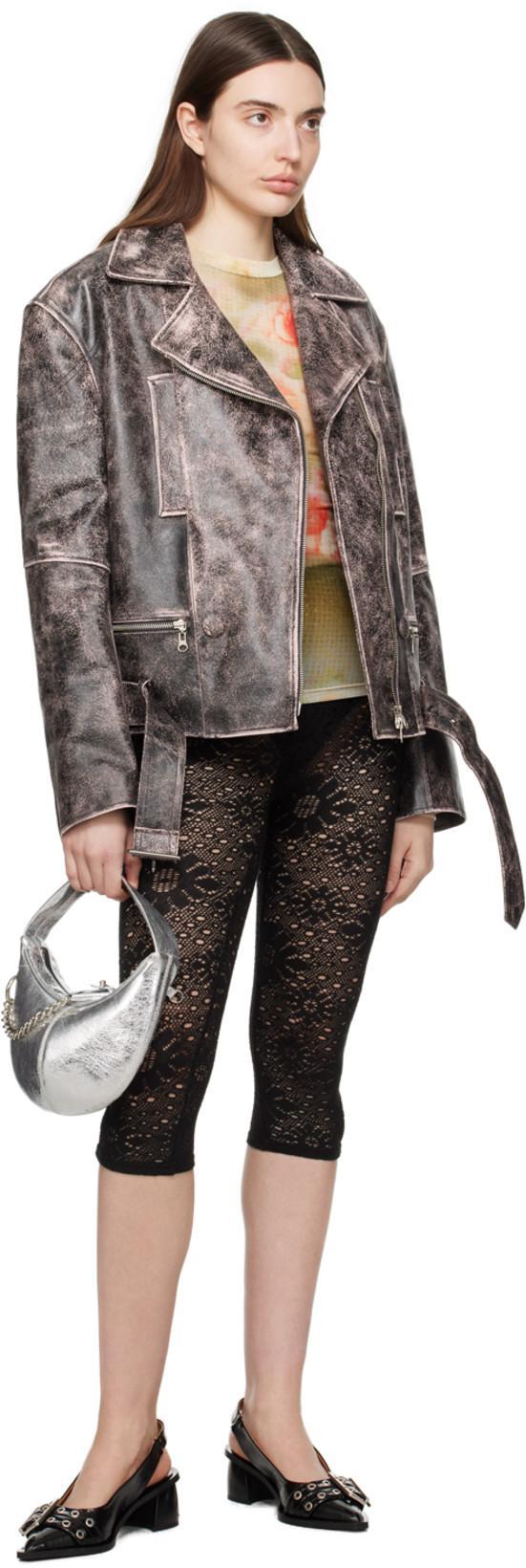 GANNI Feminine Buckle Slingback Pumps In Black