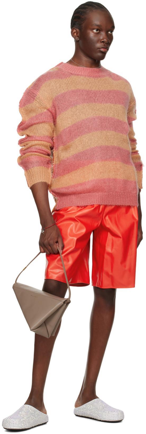 MARNI Taupe Prisma Triangle Bag In 00w55 Cork