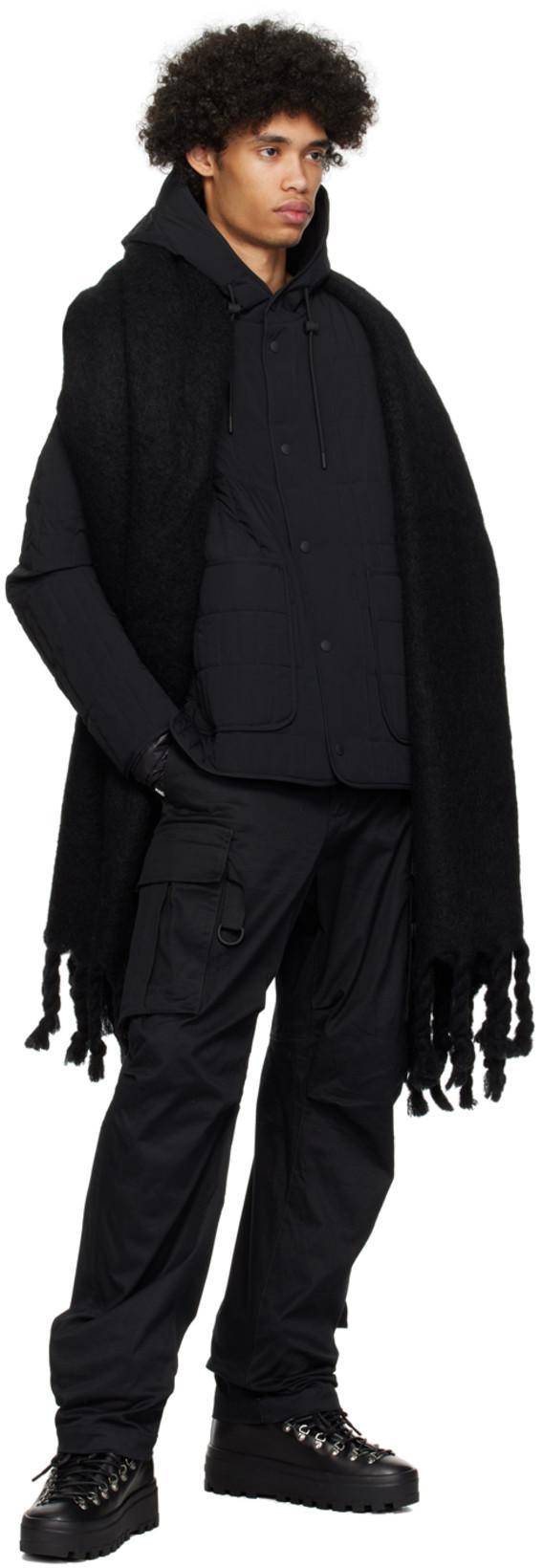 DSQUARED2 Cotton Cargo Trouser With Logo Patch In Black