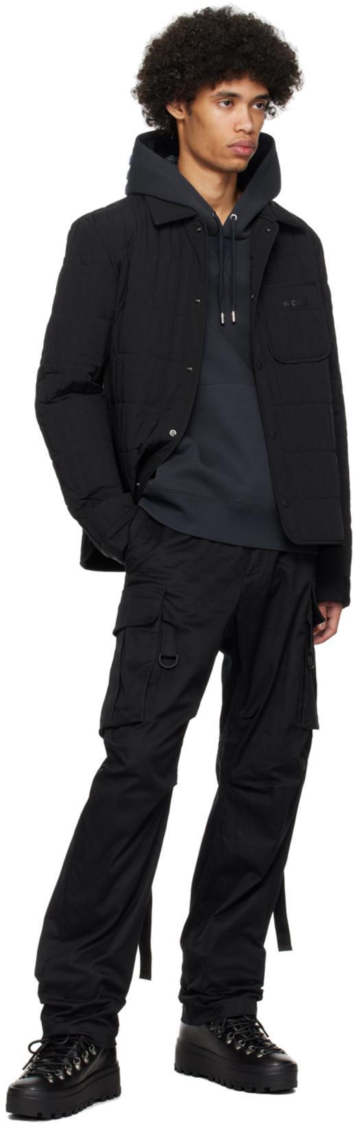 DSQUARED2 Cotton Cargo Trouser With Logo Patch In Black