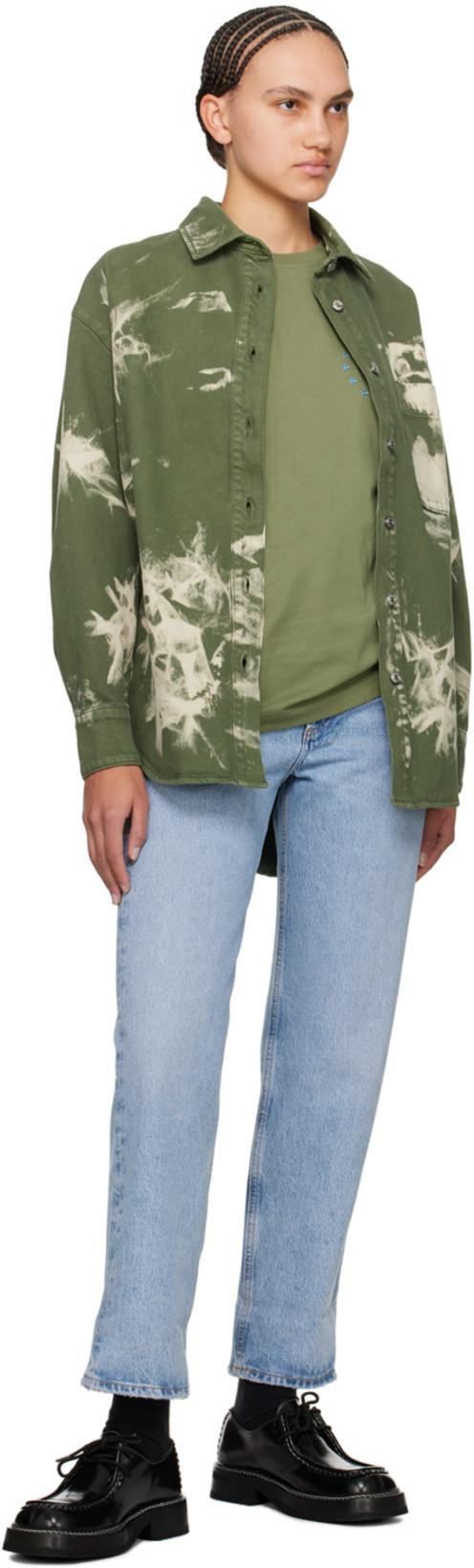 AGOLDE Fran Low Slung Straight Jean In Force In Blue