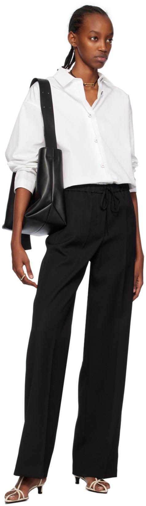 JIL SANDER White Spread Collar Shirt In 100 Optic White