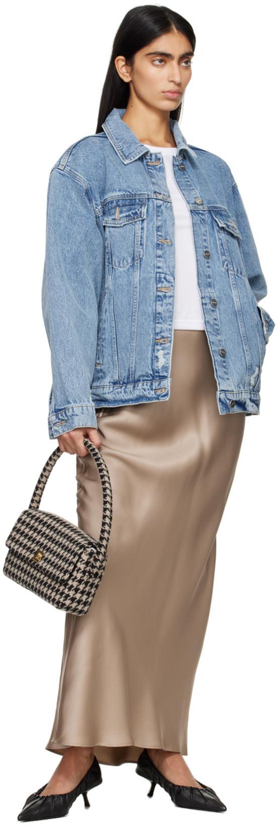 ANINE BING Rory Denim Jacket In Blue