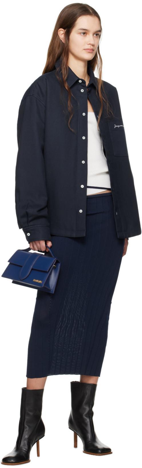 JACQUEMUS Black Le Chouchou 'les Bottines Rond Carré' Boots In 990 Black