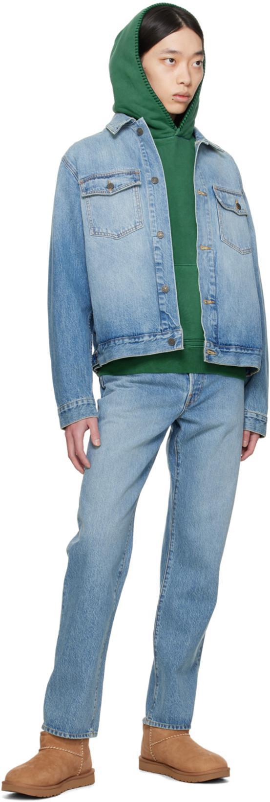 MADHAPPY Blue Trucker Denim Jacket In 7u046au196-lws