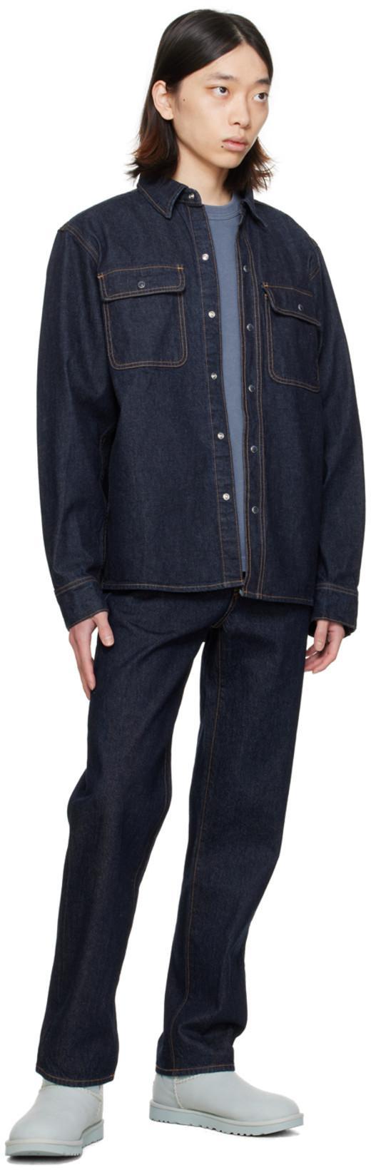 MADHAPPY Indigo Work Jeans In Raw / Denim