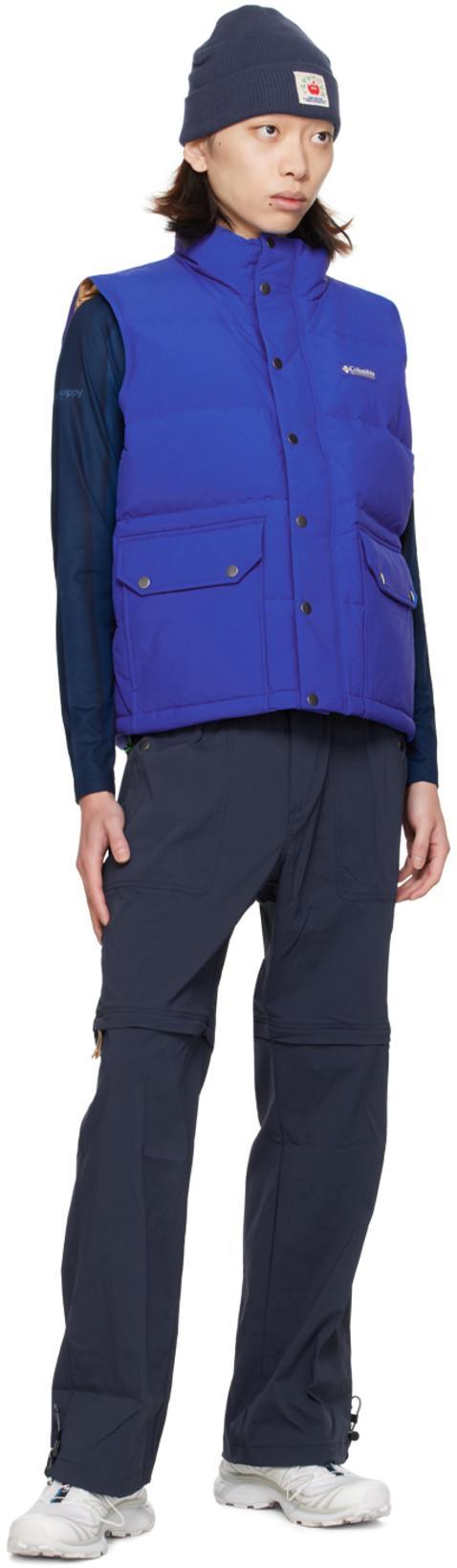 MADHAPPY Blue Columbia Edition Convertible Cargo Pants In Collegiate Navy