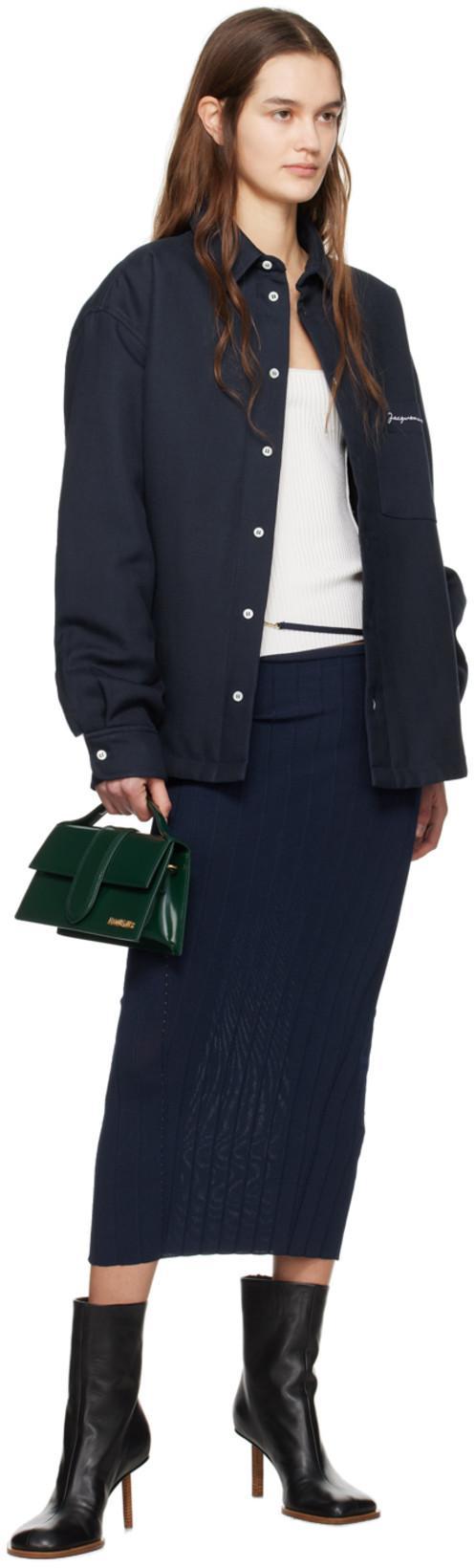 JACQUEMUS Black Le Chouchou 'les Bottines Rond Carré' Boots In 990 Black