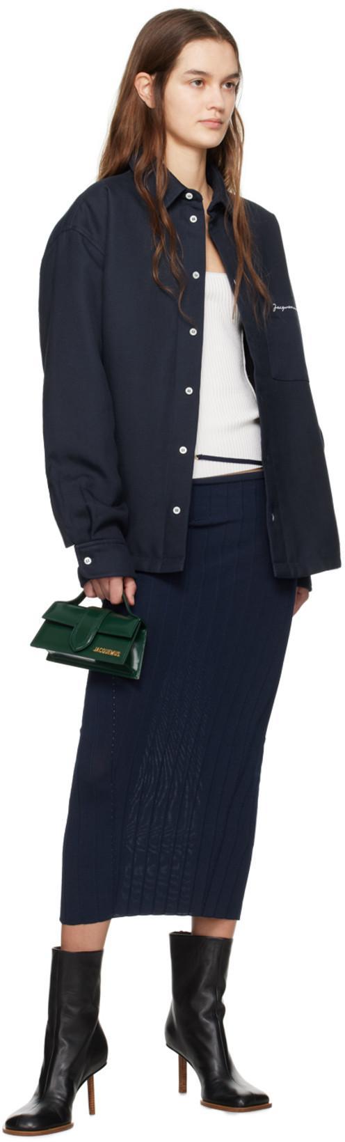 JACQUEMUS Black Le Chouchou 'les Bottines Rond Carré' Boots In 990 Black