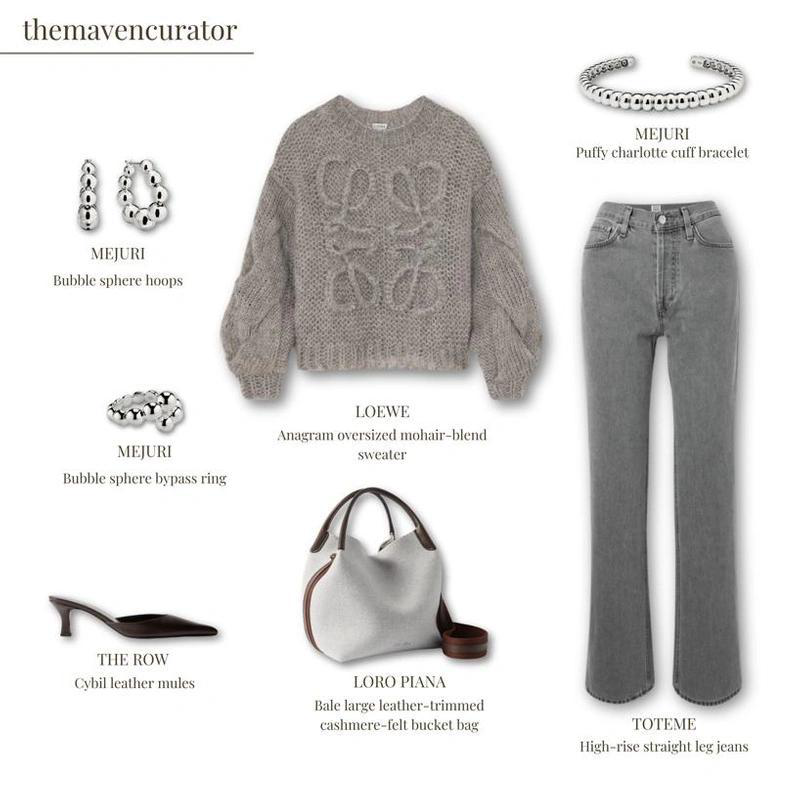 TOTÊME High-rise Straight-leg Organic Jeans In Gray