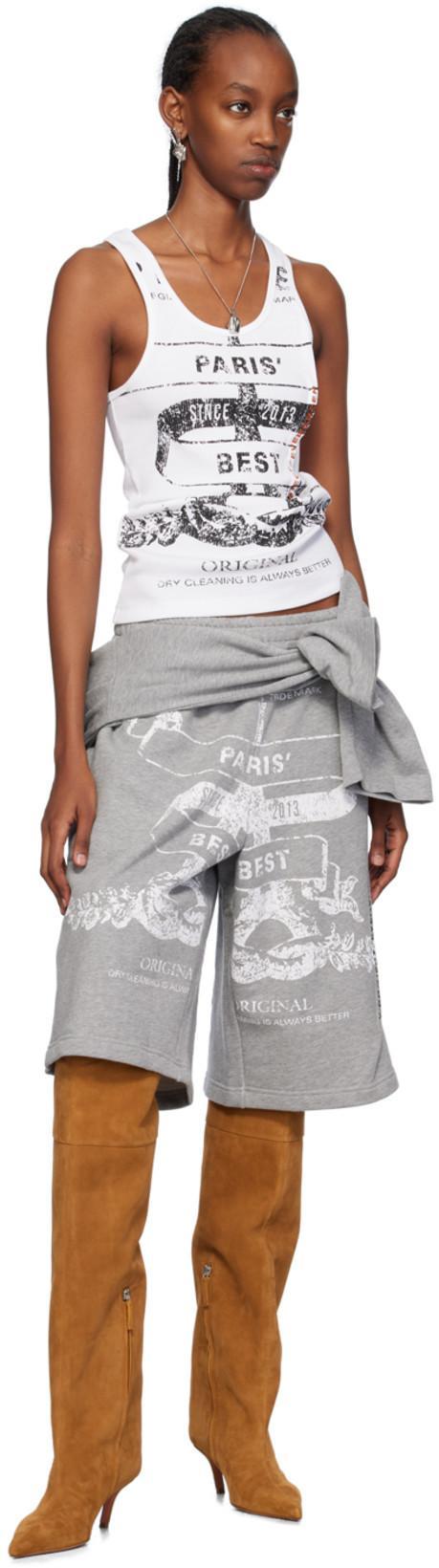 AMINA MUADDI Tan Fiona Thigh High Boots In Tobacco