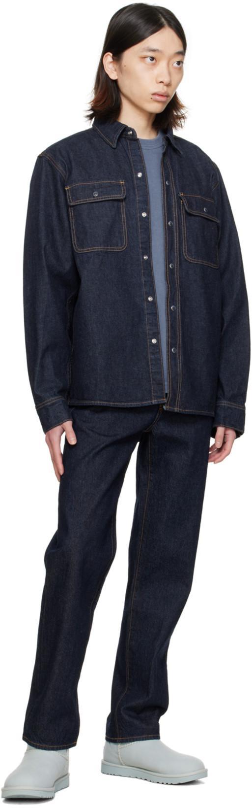 MADHAPPY Indigo Work Jeans In Raw / Denim