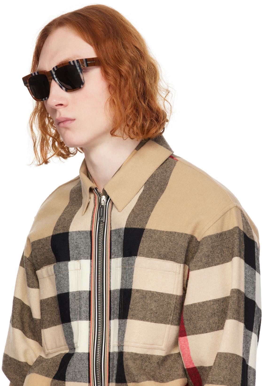 BURBERRY Summerton Long-sleeved Check Shirt In Brown