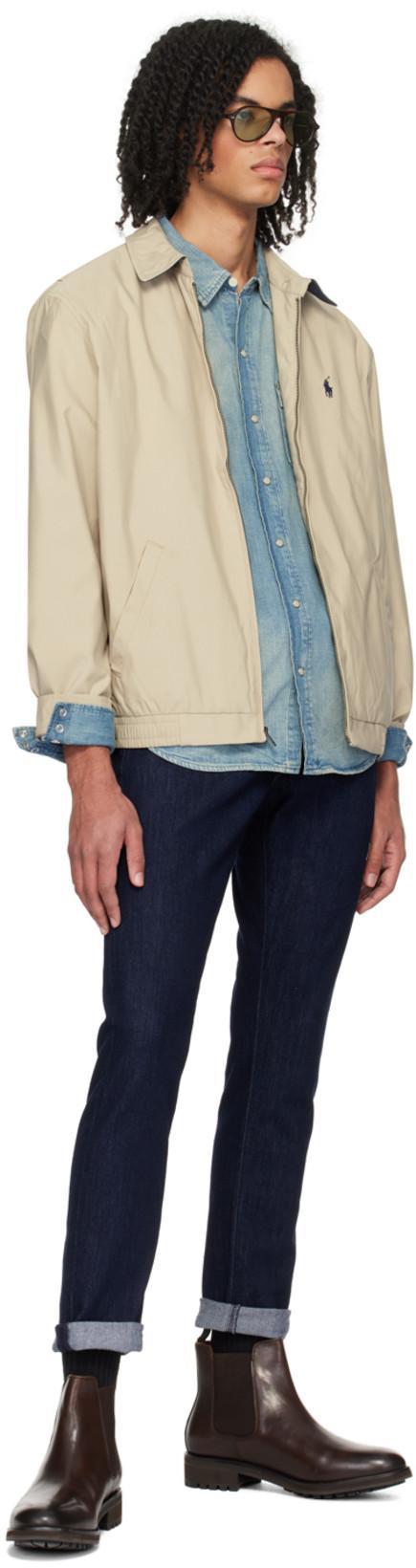 POLO RALPH LAUREN Bi-swing Lightweight Zipped Jacket In Black