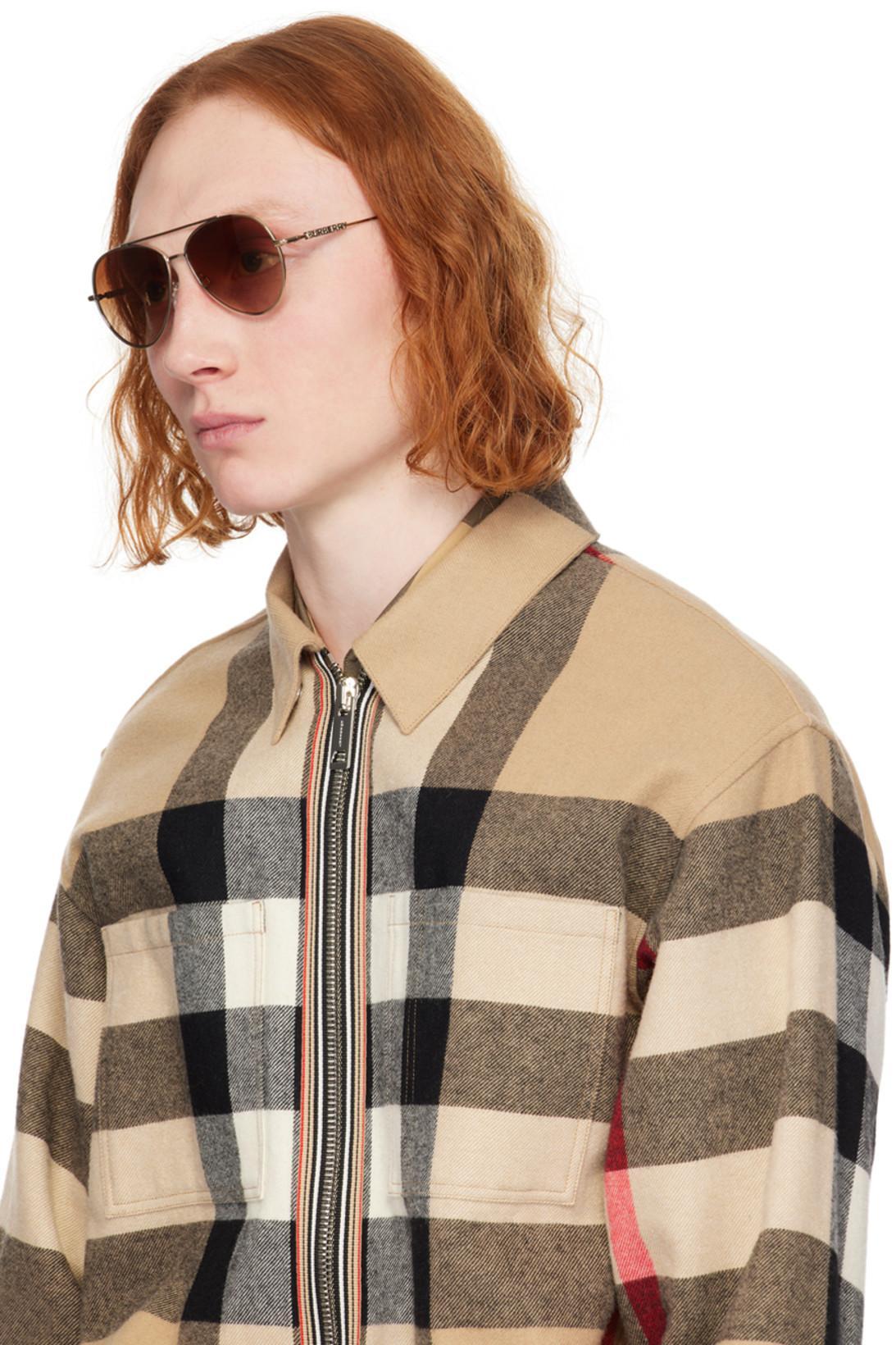 BURBERRY Summerton Long-sleeved Check Shirt In Brown