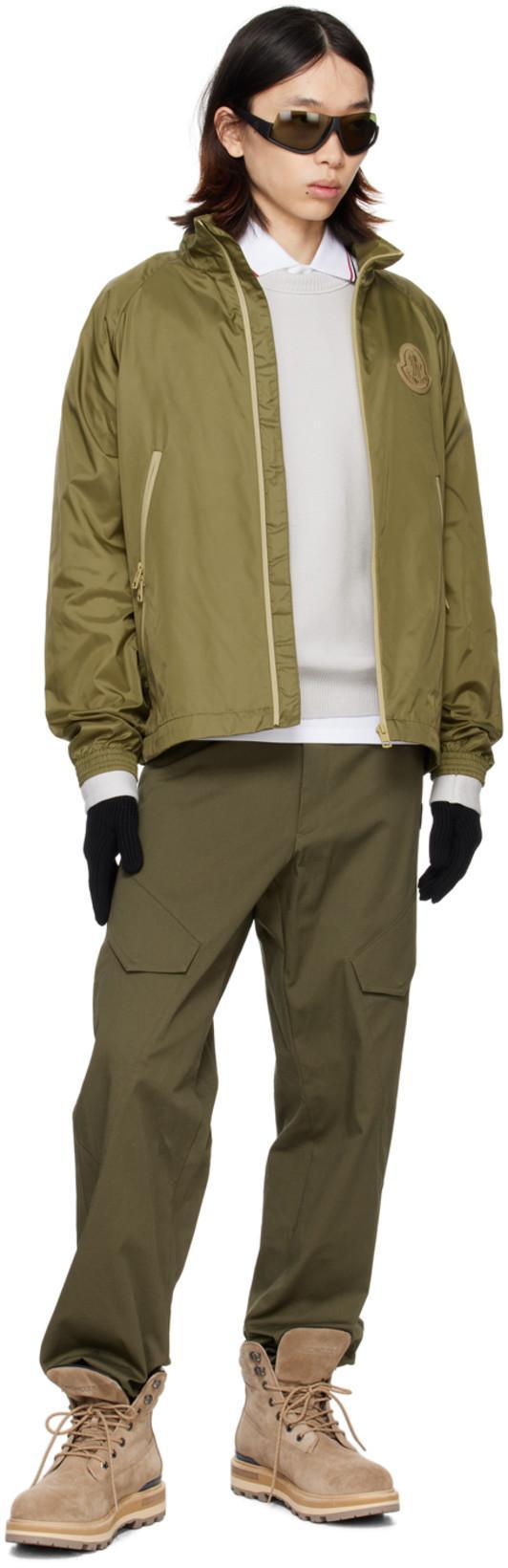 MONCLER White Cotton Short-sleeved Polo T-shirt