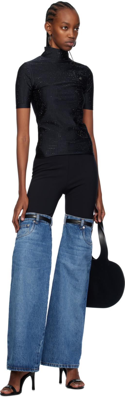 COPERNI Asymmetrical Heart-shaped Shoulder Bag In Black