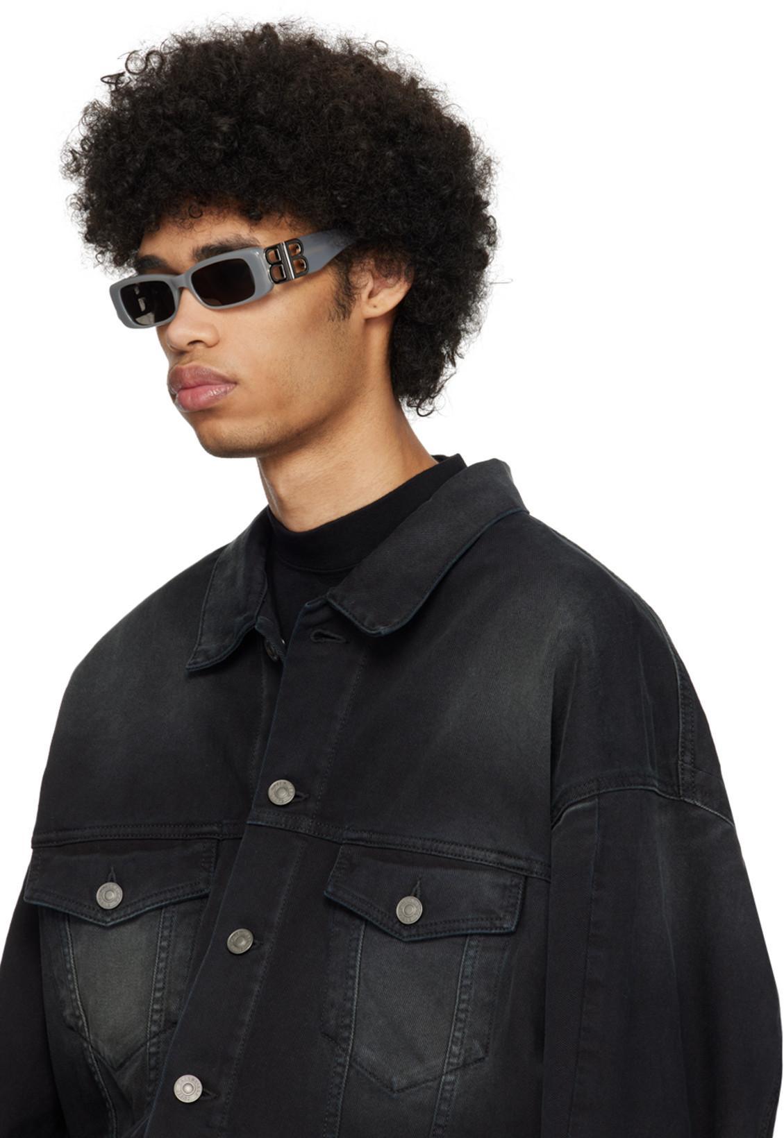 BALENCIAGA Deconstructed Denim Jacket In Black