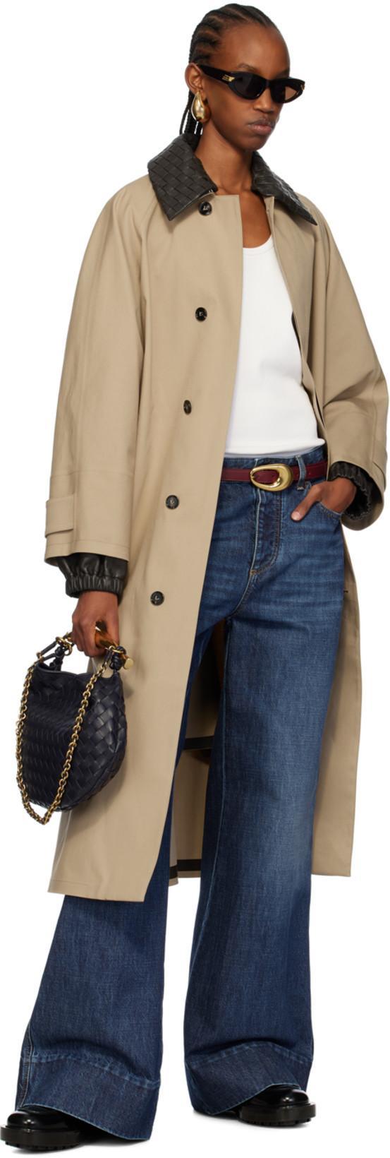 BOTTEGA VENETA Intage Indigo Wide Leg Denim In Blue