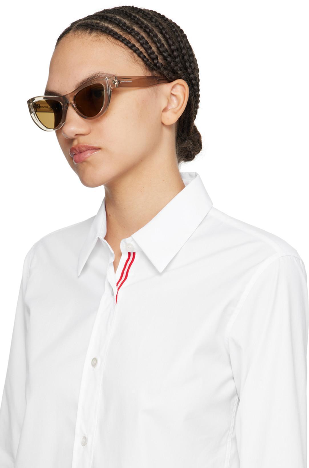 SAINT LAURENT Beige Sl 676 New Wave Sunglasses