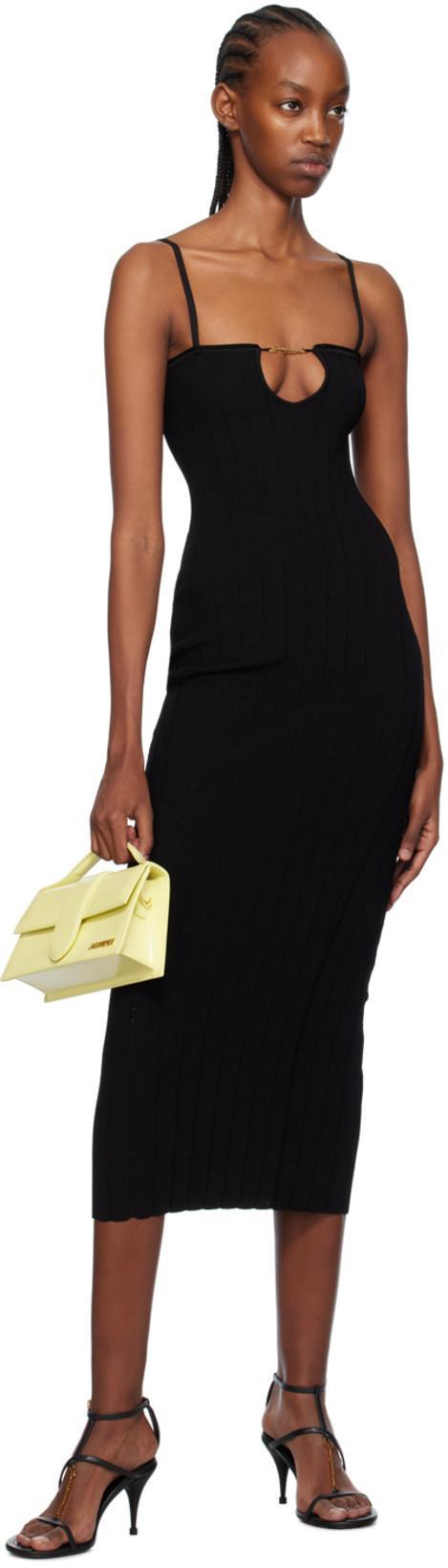 JACQUEMUS La Sierra Bodycon Maxi Dress In Gold