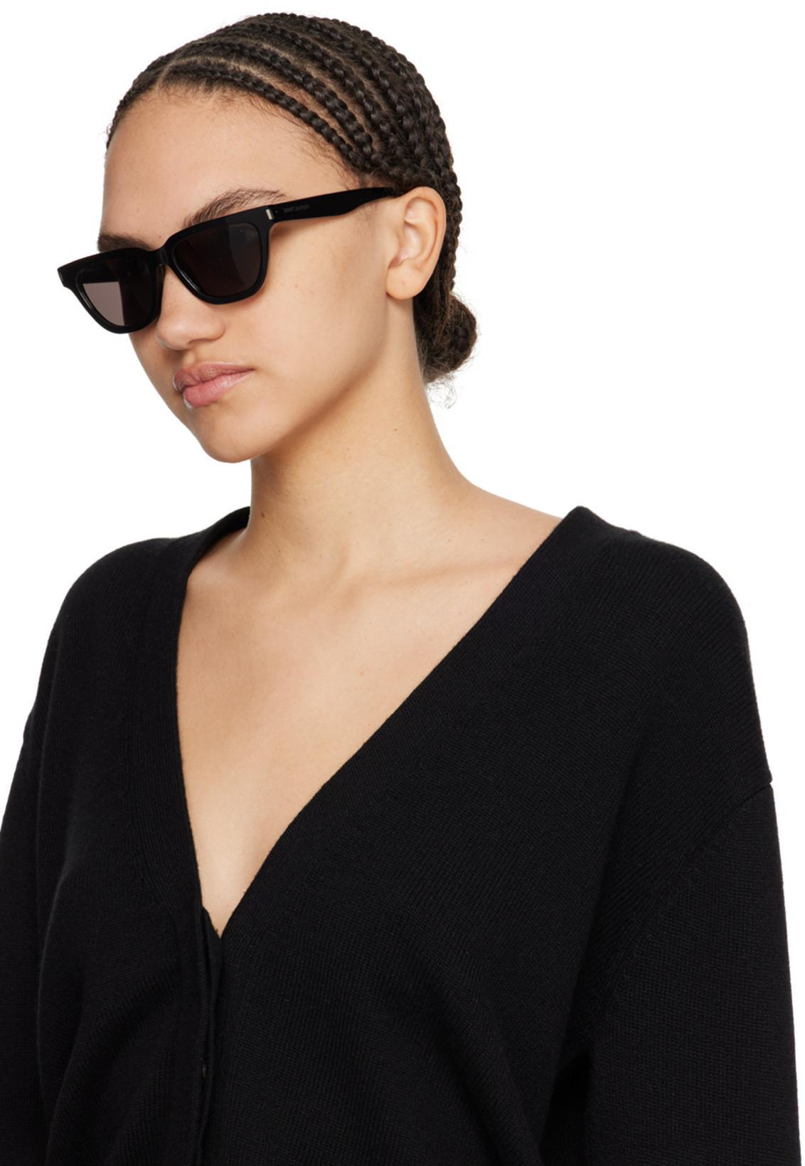 SAINT LAURENT Sl 462 Sulpice Acetate Sunglasses In Black Black Black